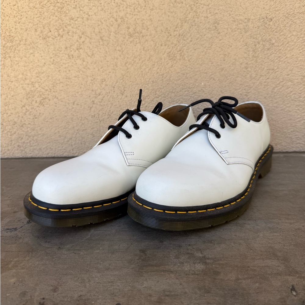 Dr. Martens White Leather 1461 shoes